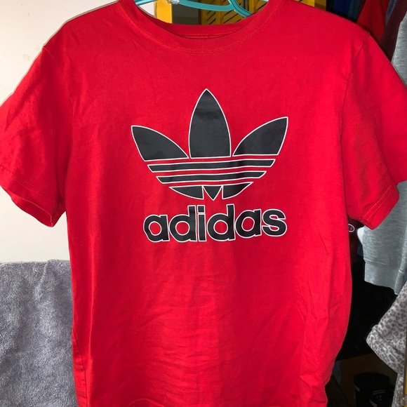 Red Adidas T shirt